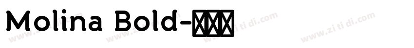 Molina Bold字体转换